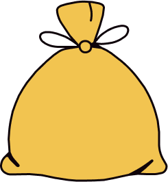 Icône Sac jaune pour le tri