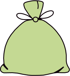 Icône Sac vert pour le tri