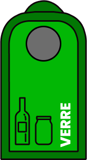 Icône Colonne à verre pour le tri