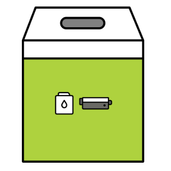 Icône Borne de collecte cartouches d'encre et toners pour le tri
