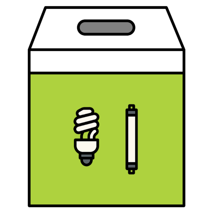 Icône Bac à ampoules (en magasin) pour le tri