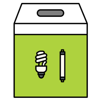 Icône Bac à ampoules (en magasin) pour le tri