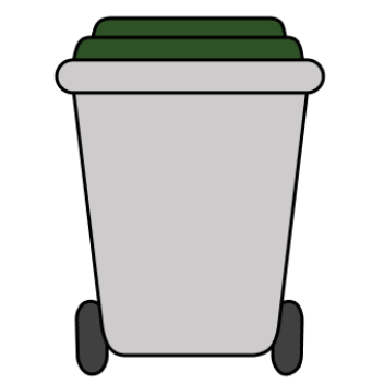 Icône Bac vert (si équipé) pour le tri