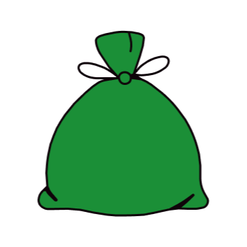 Icône Sac vert pour le tri
