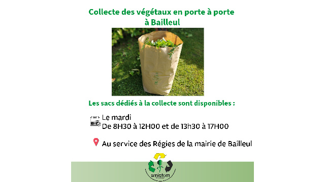 Collecte des végétaux à BAILLEUL