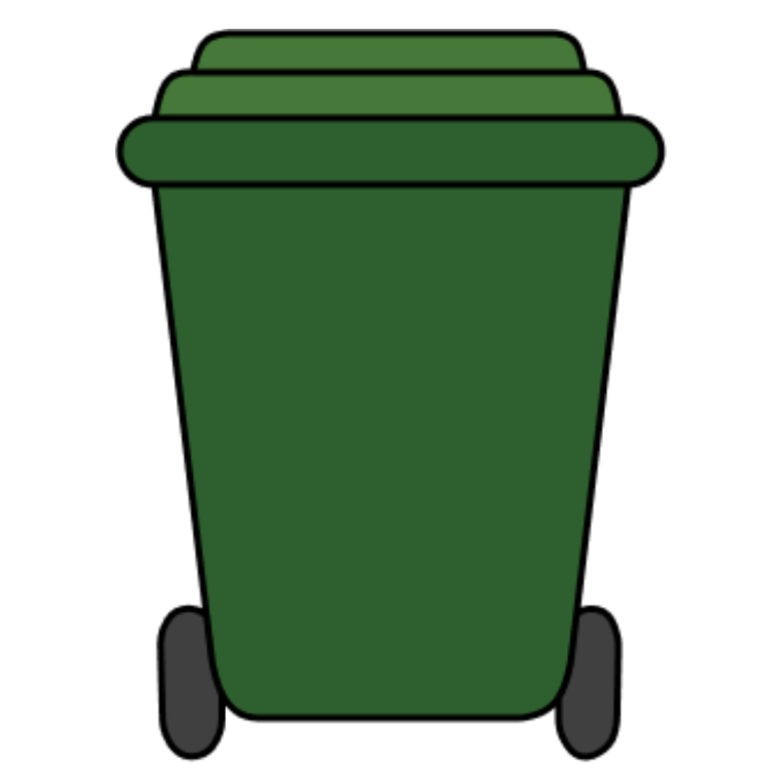 Icône Bac vert pour le tri