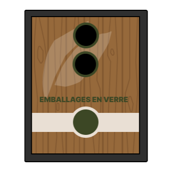 Icône Borne Verre pour le tri