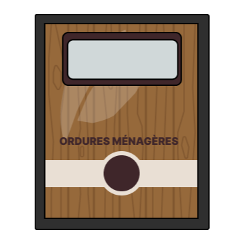 Icône Borne Ordures Ménagères pour le tri