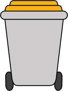 Icône Bac jaune pour le tri