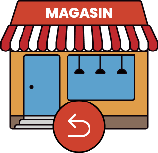 Icône Retour magasin pour le tri